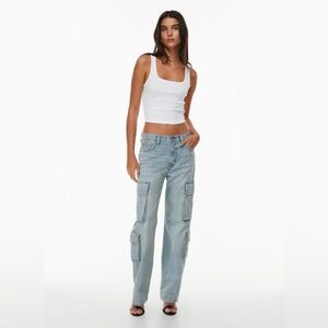 Denim Forum The '90s Lite Lo-rise Cargo Jean size 23